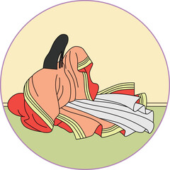 カラー円形百人一首　周防内侍