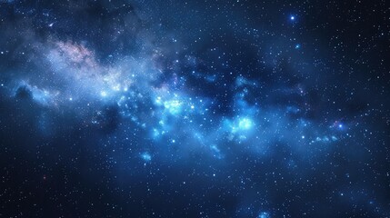 Naklejka premium Milky Way galaxy background with stars