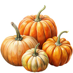 pumpkins illustration, generative AI
