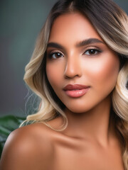 Fototapeta premium Close up portrait of a woman