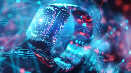 Discover the latest trends in wearable technology., clean background, Photo stock style, clean background, no copyrighted logo, no letters