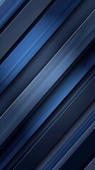 Obraz premium Elegant Blue Luxurious Background with Diagonal Gray Shadow Stripes. Subtle Dynamic Abstract BG. Stylish Geometric New Form. Versatile Minimal 3D Modern Background. Stunning Luxury Business Template, 