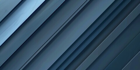 Fototapeta premium Elegant Blue Luxurious Background with Diagonal Gray Shadow Stripes. Subtle Dynamic Abstract BG. Stylish Geometric New Form. Versatile Minimal 3D Modern Background. Stunning Luxury Business Template, 