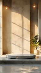 3d rendering podium platform