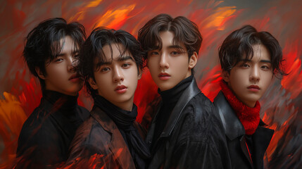 K-POP男性アイドルグループのイメージ