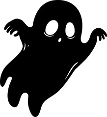 Spooky Ghost Silhouette Illustration