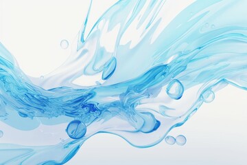 Abstract Blue Water Splash Background
