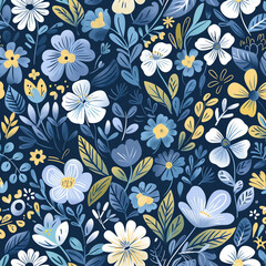 Stylish seamless pattern. Floral seamless pattern for textises, backgrounds, web design, crafts paper, and more.