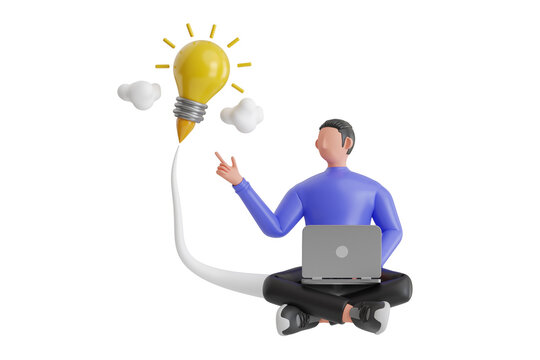 Business Startup Idea 3D Illustration