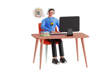 Internship or Work Experience 3D Illustration