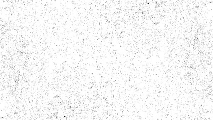 Worn black grunge texture. Dark grainy texture on white background. Dust overlay textured. Grain noise particles. Torn graininess pattern. Subtle halftone grunge urban texture vector.