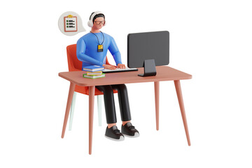 Internship or Work Experience 3D Illustration