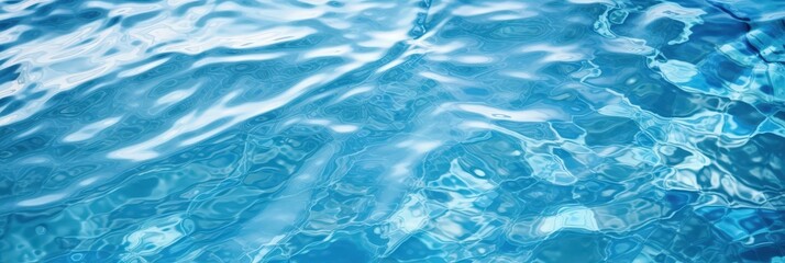 Fototapeta premium Abstract Blue Water Surface