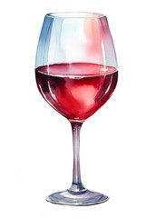 glass of red wine(transparent background)