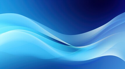 Fototapeta premium Blue abstract background with flowing lines 
