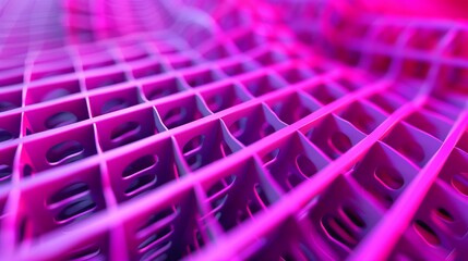 Geometric electric chartreuse fuchsia grids hypnotic interlocking