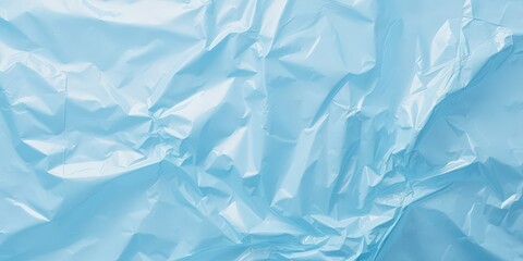 Fototapeta premium Abstract Blue Wrinkled Plastic Texture