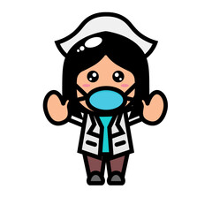 nurse wearing a mask