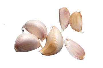 Garlic isolated on white 