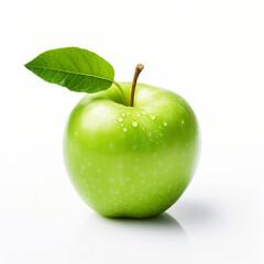 lifestyle photo on white background apple green.