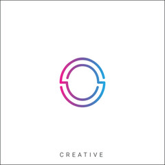 O Creative Latter Logo Design. By Custom Branding Logo. Creative Logo Design. Logo Template. Vector illustration. Modern Design. Monogram Design