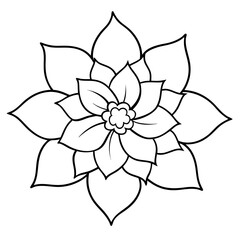 Naklejka premium A beautiful flower arrangement Coloring sheets 