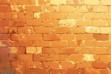 Golden Brick Wall Texture
