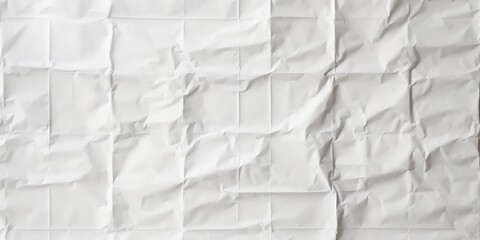 White Crumpled Paper Texture