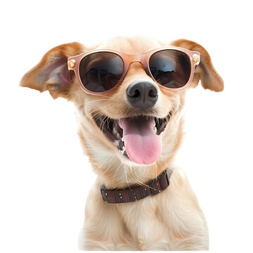 recommend clip art: Cool Puppy Dog with Sunglasses on Transparent Background