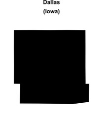 Dallas County (Iowa) blank outline map