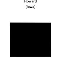 Howard County (Iowa) blank outline map