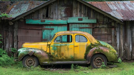old abandoned car