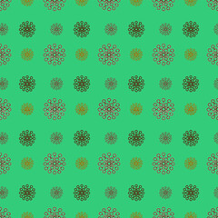 Seamless Christmas pattern featuring snowflakes