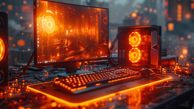 Vivid Computer Setup Pcbuild Images β Browse 6 Stock Photos, Vectors, and Video | Adobe Stock