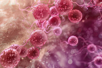 Human Tissue Infected with Streptococcus Pyogenes