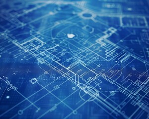 Fototapeta premium Blueprint Detail 