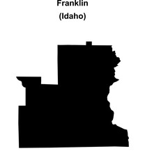 Franklin County (Idaho) blank outline map