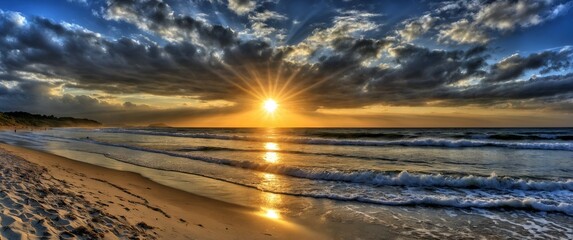 Sunrise on the beach