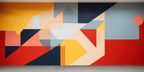 Abstract Geometric Mural