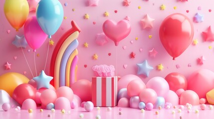 Abstract pattern background for Children's Day Children's photography corner