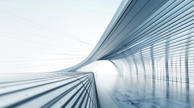 3D model of a modern bridge, sleek metal hues, juxtaposed with detailed building blueprint plans, intricate and visually compelling