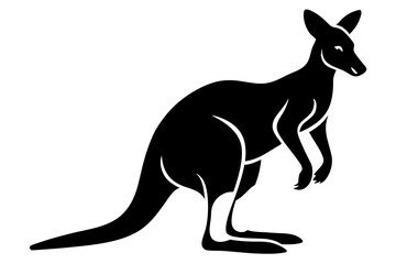 kangaroo silhouette vector illustration