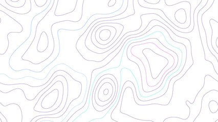 Abstract white paper cut background with lines. Abstract background vector illustration in papercut design. Topographic canyon geometric map relief texture with curved layers and shadow.