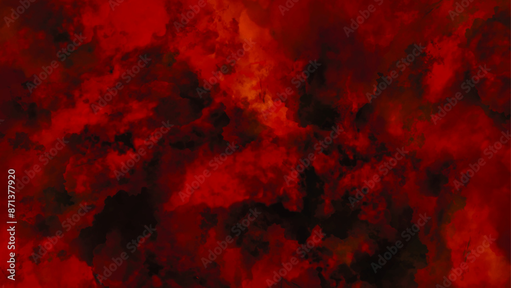 Wall mural red watercolor texture. abstract design with red grunge background, old dark red paper texture backg