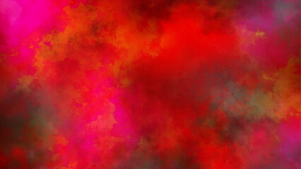  Red orange and yellow background with watercolor and grunge texture design, orange smoke on red and black background. 