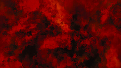 Red watercolor texture. Abstract design with red grunge background, old dark red paper texture background. Old dark red paper texture background. Black and red background with watercolor paint.