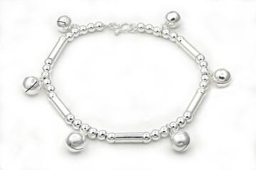 Silver  Bracelet bell