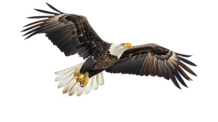 Obraz premium Majestic Bald Eagle in Flight