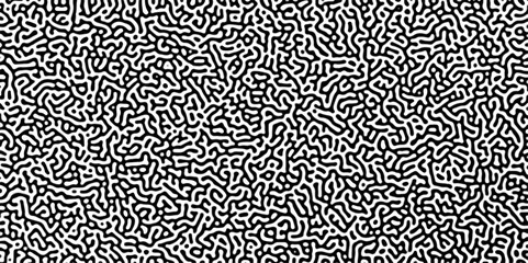 Gradient noise line abstract spread geometric background. Monochrome Turing reaction background. Abstract diffusion pattern with chaotic shapes. Vector illustration