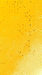 Yellow Wallpaper With White and Brown Dots